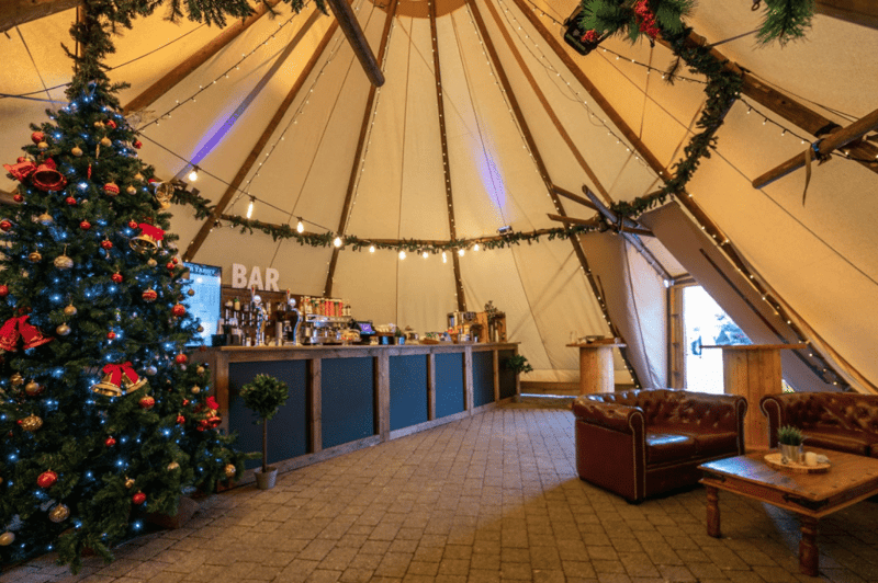 christmas tipi event