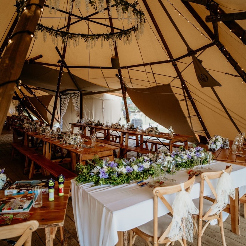 Newlands Bishop Farm Tipi Interior