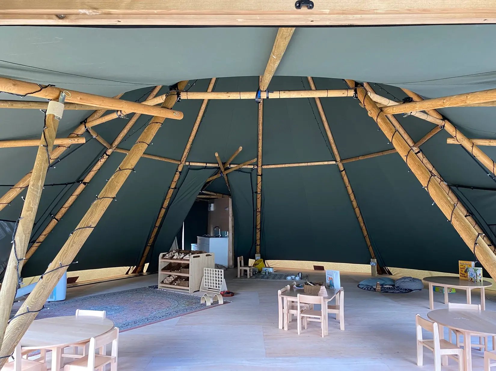 outdoor classroom at Little Wellies Day Nursery_