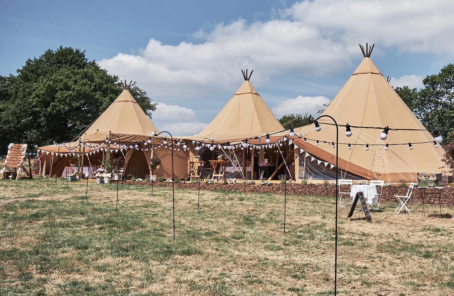 Start a Wedding Venue Business with our Rustic Tipis